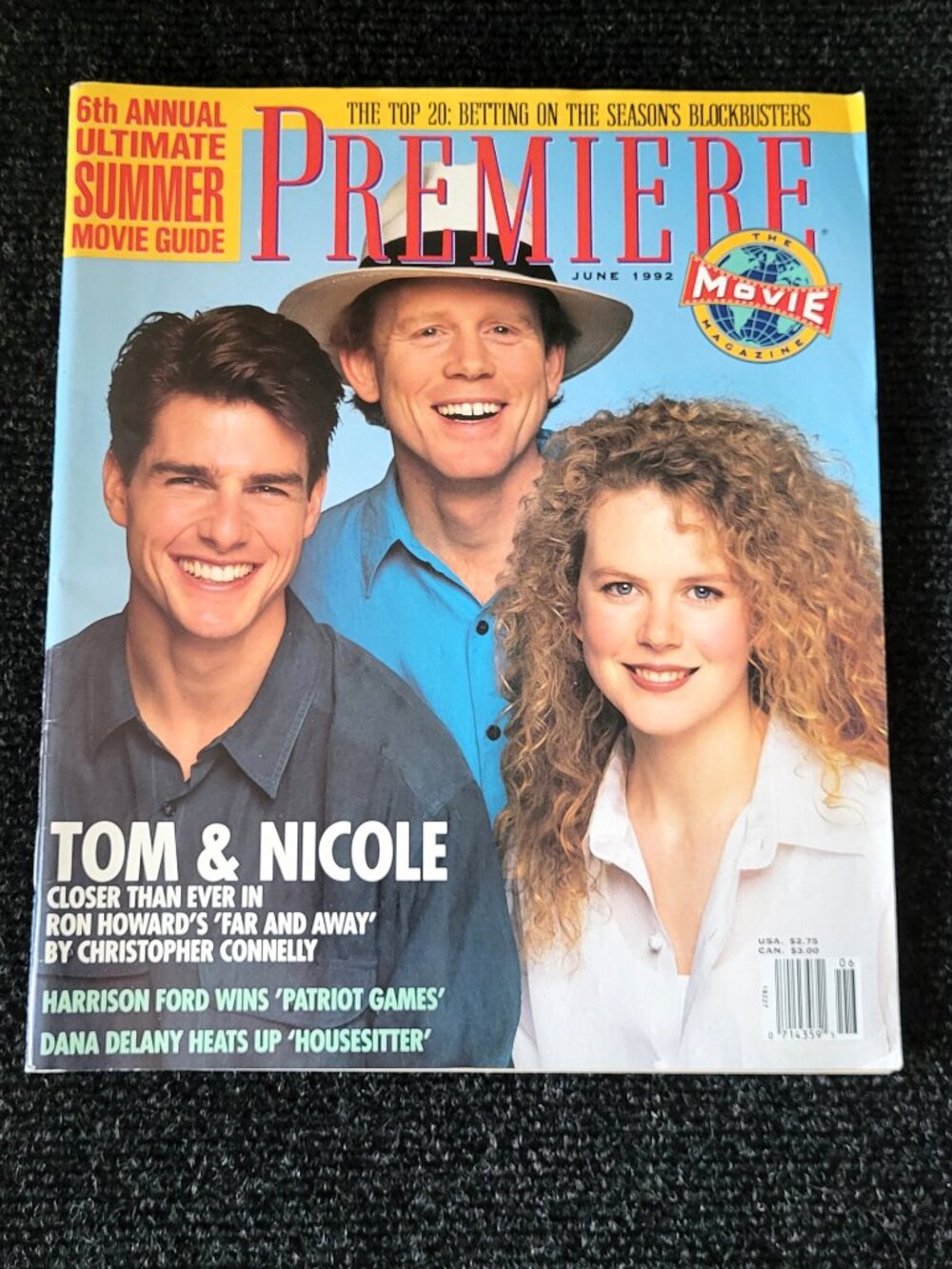 PREMIERE Magazine June 1992 Tom Cruise Nicole Kidman Ron Howard Harrison Ford